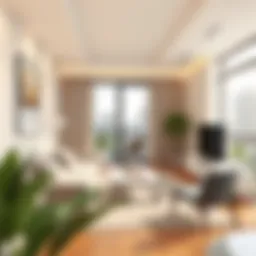 Modern apartment interior showcasing rental potential