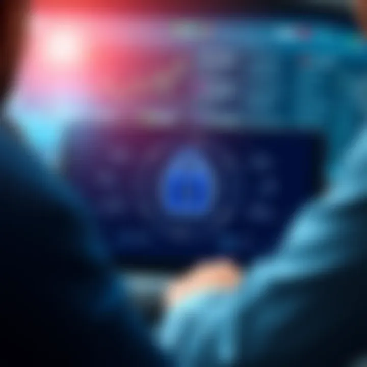 Digital interface for locking credit reports