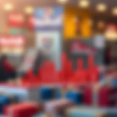 Graph showcasing consumer behavior patterns