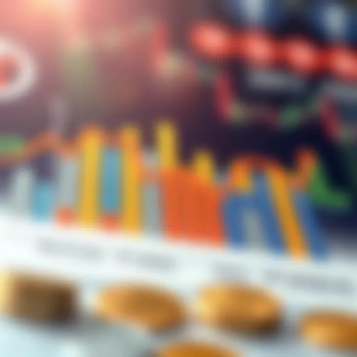 Graph illustrating the performance of mutual funds over time