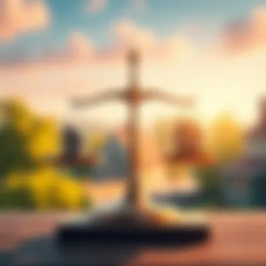 A scale balancing financial decisions and emotional well-being