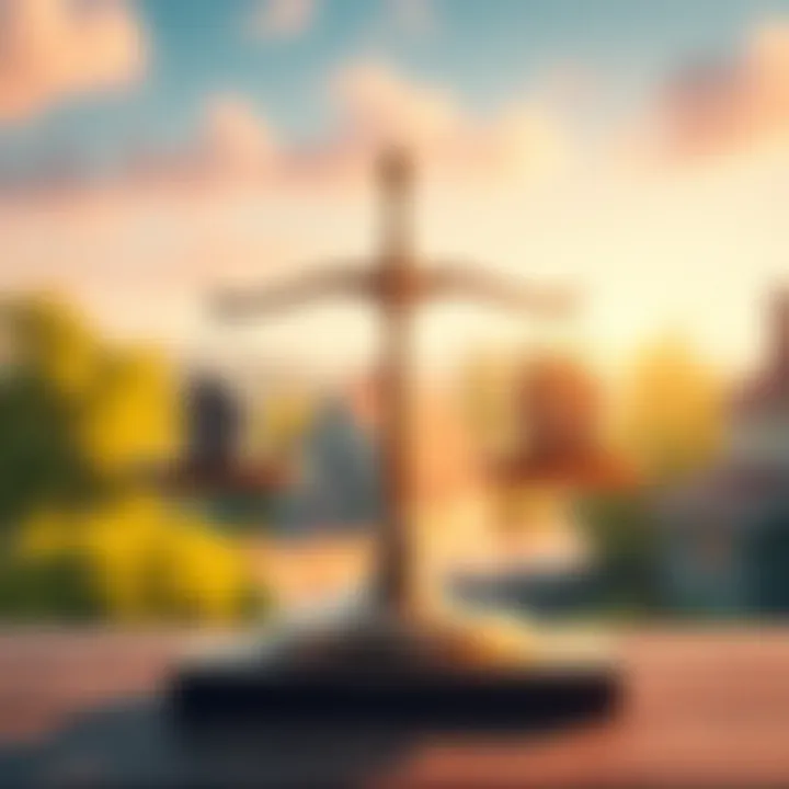 A scale balancing financial decisions and emotional well-being