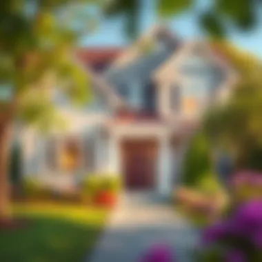 A serene home exterior symbolizing comfort and security