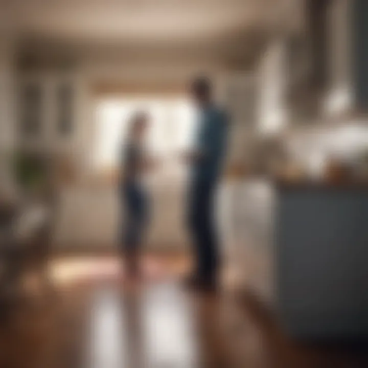 An entrepreneur discussing strategies and plans with a mentor in a cozy kitchen environment.