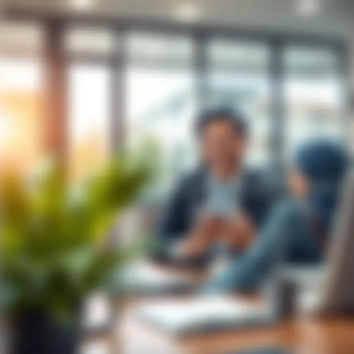 A financial advisor discussing lending options with a potential homeowner