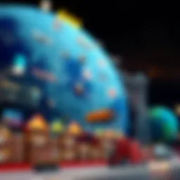 Global logistics network map illustrating drop shipping routes