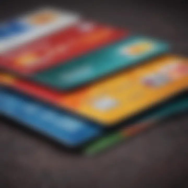 A visual representation of various credit card types available in the market.