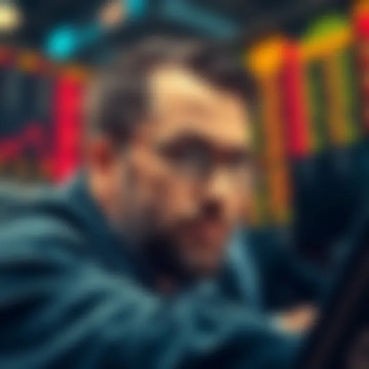 Visual representation of the mindset required for swing trading