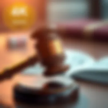 The Legal Landscape of Foreclosure A close-up of a gavel symbolizing legal proceedings