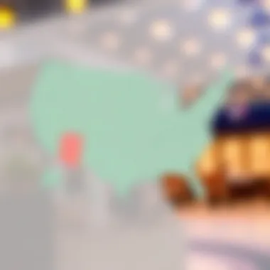 Map highlighting regional variations in cost of living adjustments