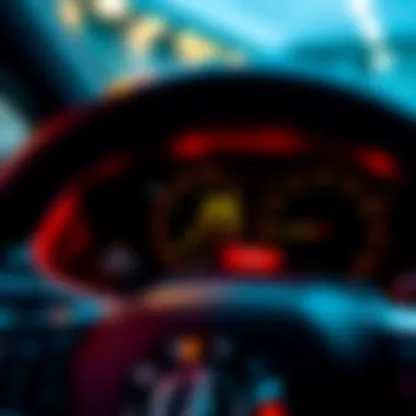 A close-up of a car dashboard showcasing the finance details