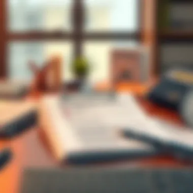 Checklist of loan requirements on a desk