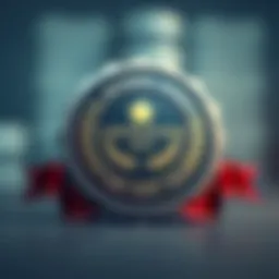 Certification emblem representing internal auditing