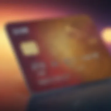 A luxurious credit card showcasing premium features