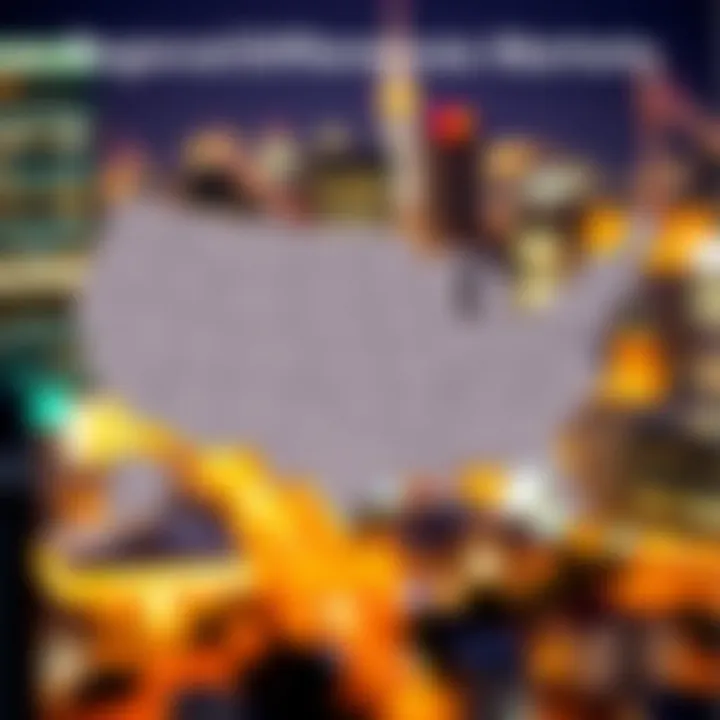 Regional Differences in Real Estate Markets Map showing regional differences in real estate markets