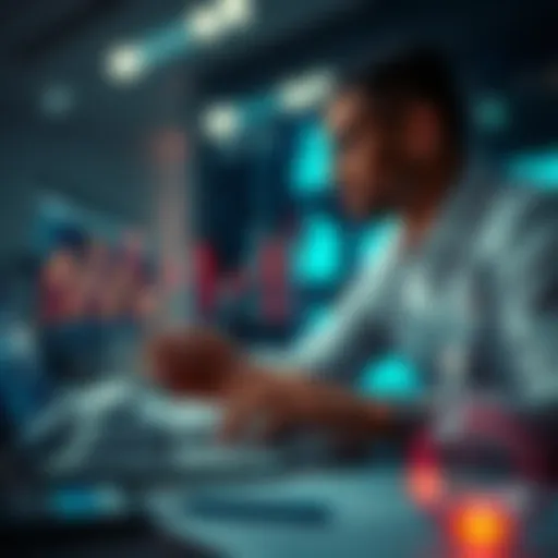 Data analysis by financial analyst