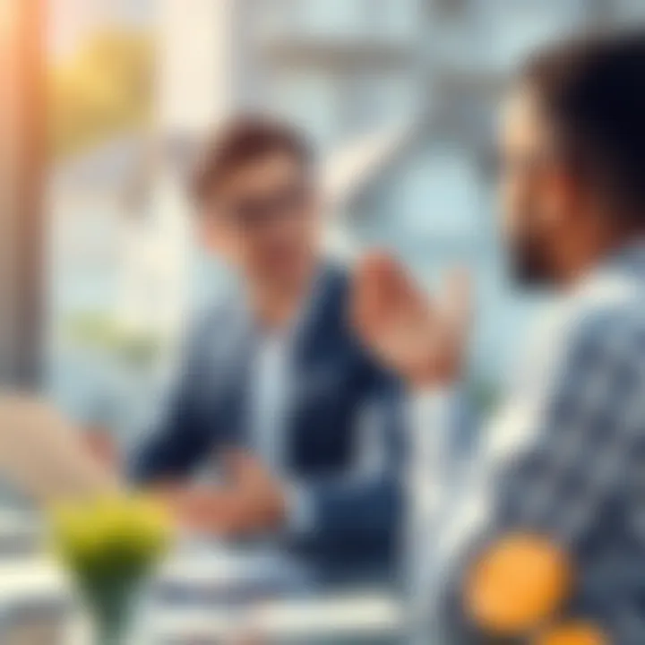 A professional consultant discussing mortgage options