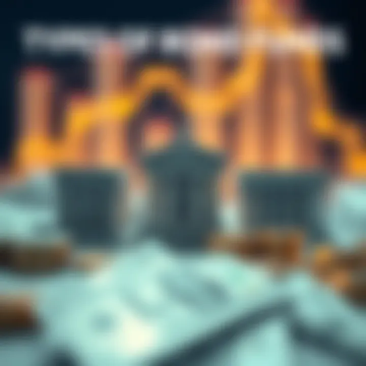 Visual depiction of various types of bond funds