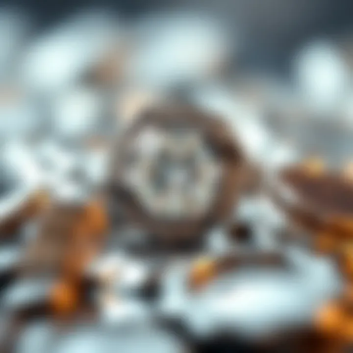 Economic Value of Silver Jewelry Illustration of silver jewelry reflecting economic value