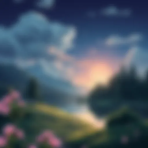 A serene landscape symbolizing financial tranquility