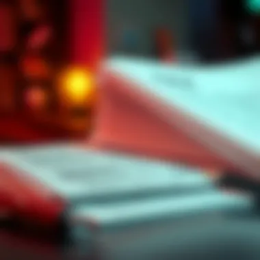 Illustration of tax documents and forms