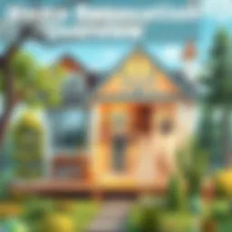 Visual representation of home renovations