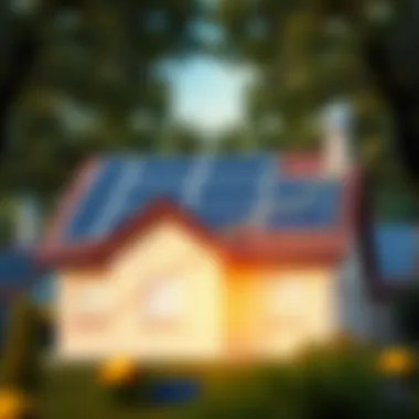 Graph showing increase in property value after solar panel installation