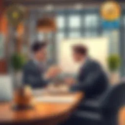 Strategic negotiation tactics displayed in a professional setting