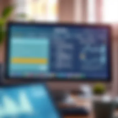 Digital Banking Interface A digital banking interface on a computer screen