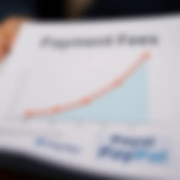 Graph comparing fees associated with different payment platforms