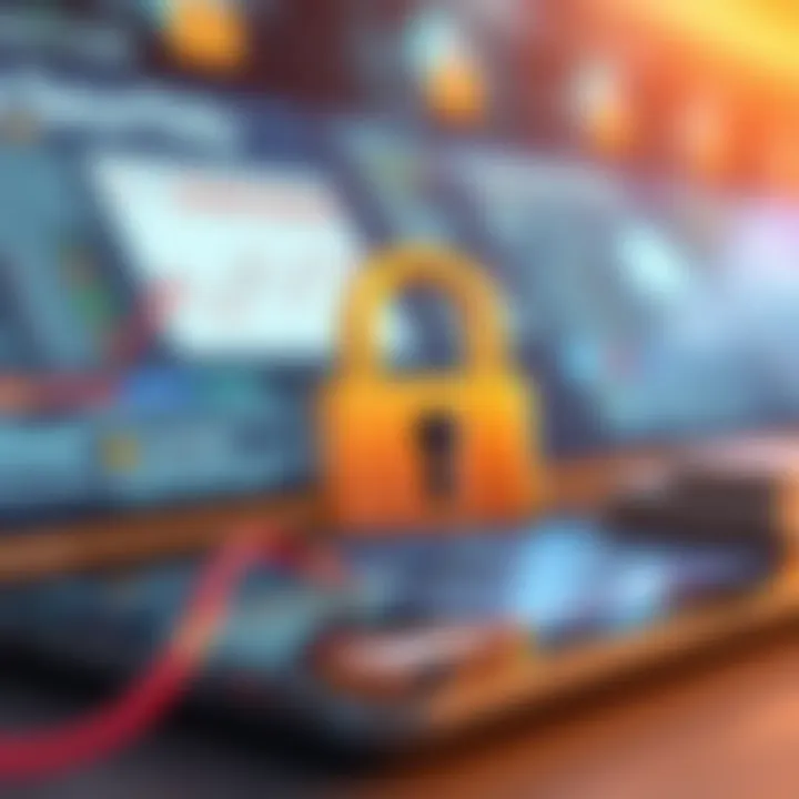 Visual representation of security measures in online transactions