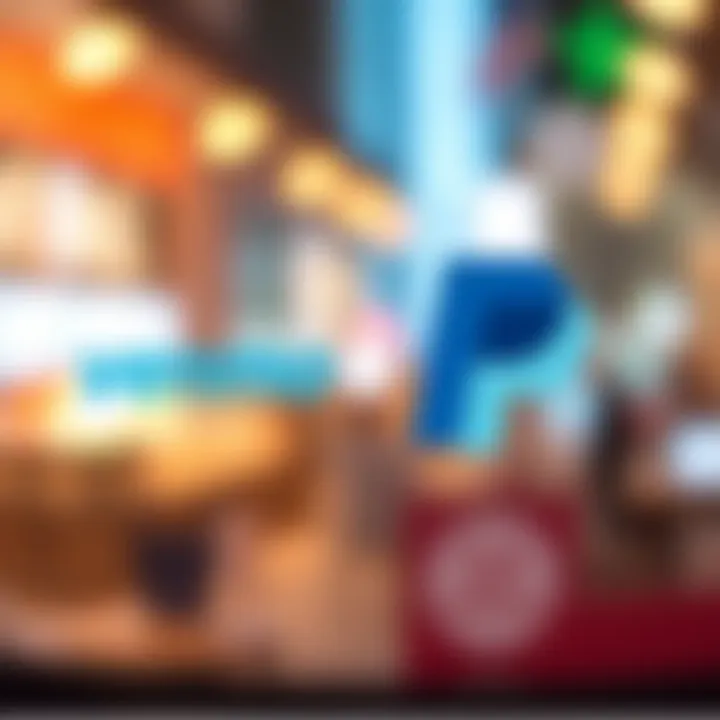 Illustration of Venmo and PayPal logos interconnected