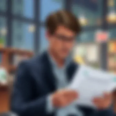 Policyholder reviewing annuity documents