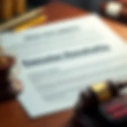 Legal documents representing executor duties