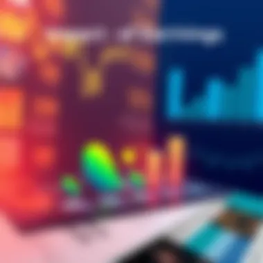 Visual representation of earnings history impact