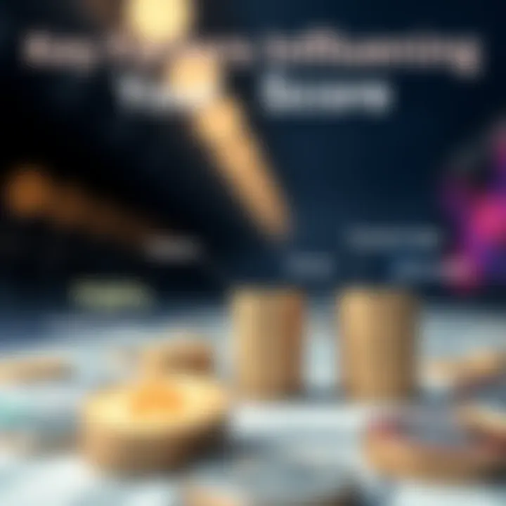 Visual representation of factors affecting credit scores