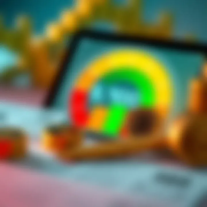 Illustration of financial decisions impacted by credit scores