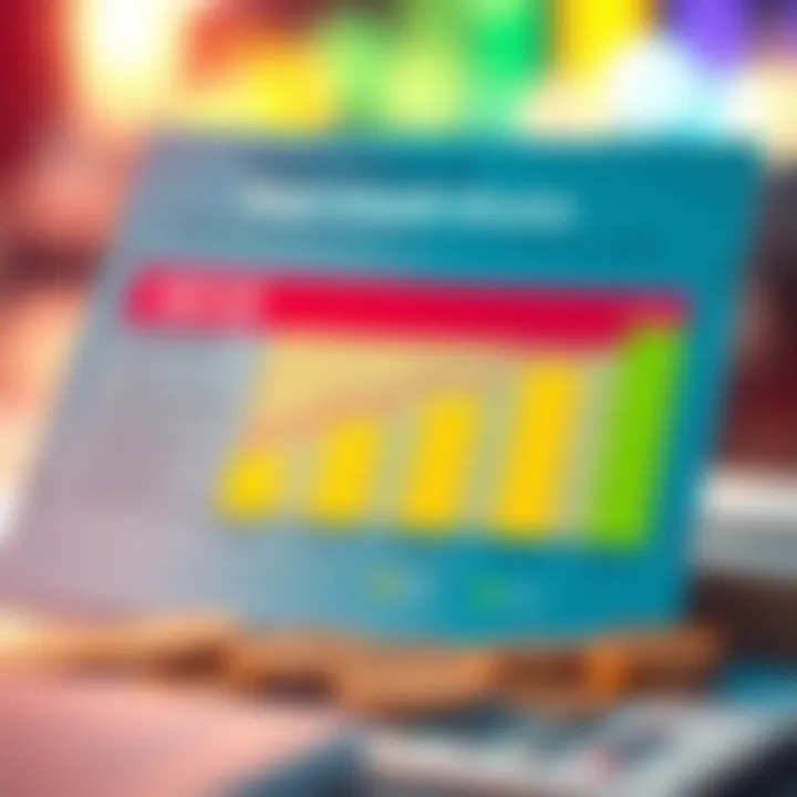 Chart showing implications of credit scores on financial health