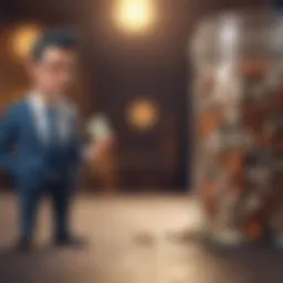 Visual representation of gross vs net salary