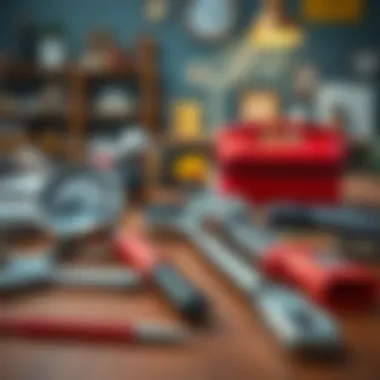 Essential Tools for Home Inspections Inspection tools laid out on a table ready for assessment