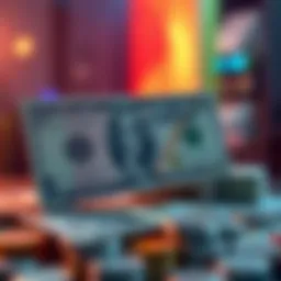 Currency exchange concept