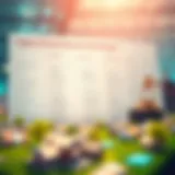 A detailed chart displaying various loan types suitable for auction houses