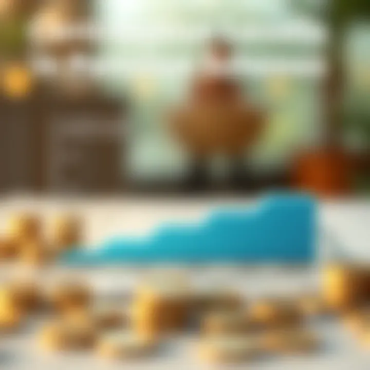 Visual representation of pension contribution levels