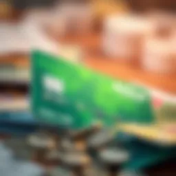 Visual representation of credit card debt management strategies