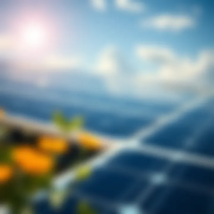 Photovoltaic Cells: Converting Sunlight into Power Illustration of photovoltaic cells converting sunlight into electricity