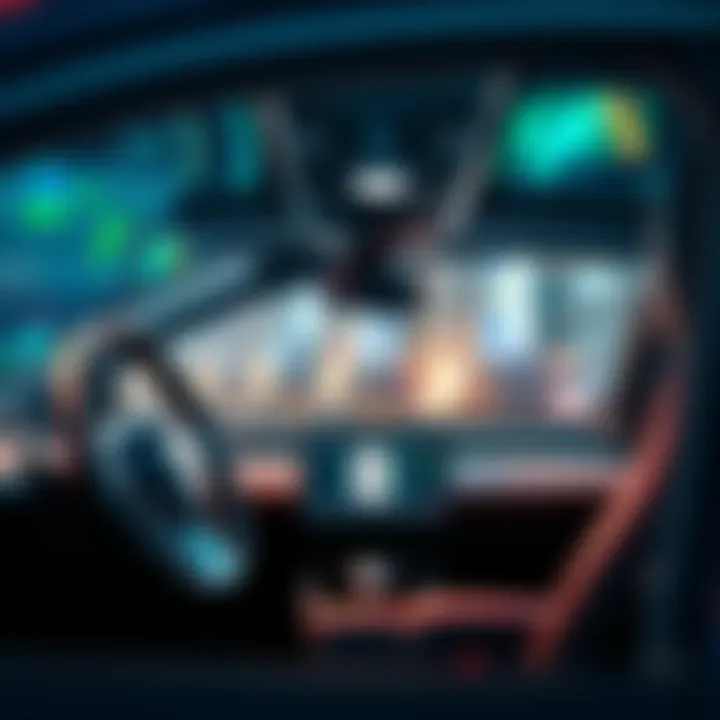 Advanced Technology in Tesla Model 3 Interior of Tesla Model 3 highlighting advanced technology