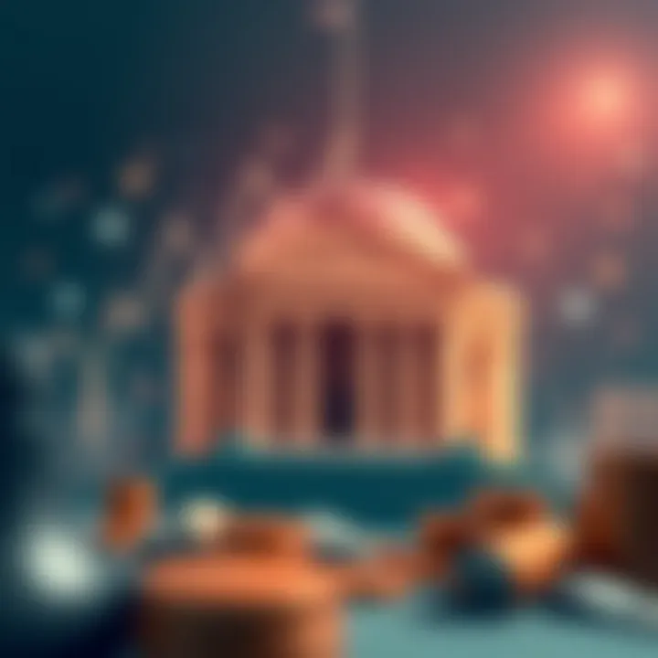 Conceptual image of financial stability