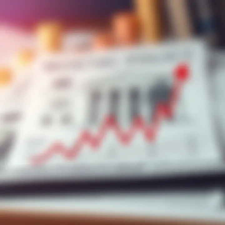 Graph illustrating monetary policy effects