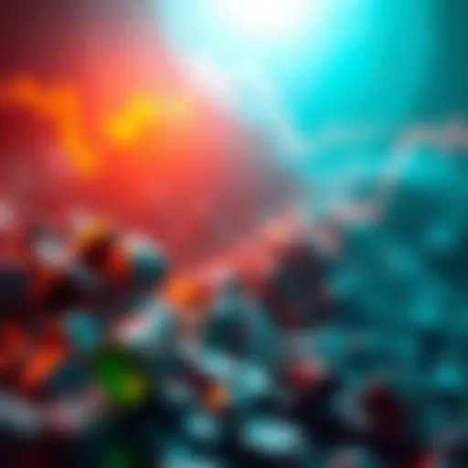 Conceptual illustration of carbon credits trading