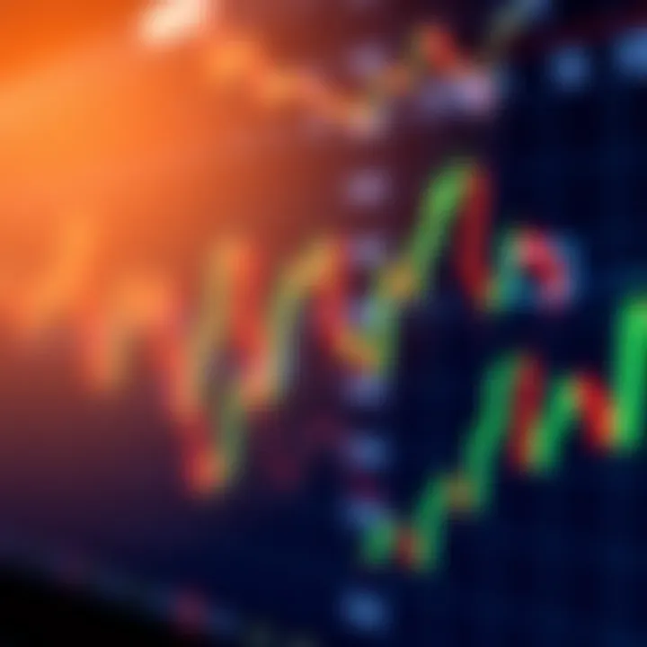 Illustration depicting volume candle patterns in trading charts